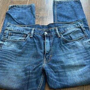 Levi's Blue Relaxed Fit Jeans with Natural Fading